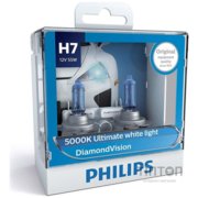 Автолампа Philips H7 Diamond Vision, 5000K, 2шт (12972DVS2)