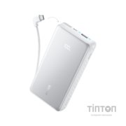 Батарея універсальна Anker 20000mAh 22.5W Built-In USB-C Cable White (A110EH21)