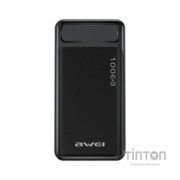 Батарея універсальна AWEI 10000mAh P5K, 10W, Black (6954284094009)