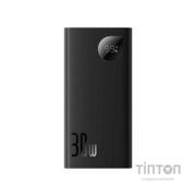 Батарея універсальна Baseus Adaman2 10000mAh 30W, PD, QC, SCP, Black (PPAD040001)