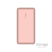Батарея універсальна Belkin 20000mAh 15W, Dual USB-A, USB-C Rose Gold (BPB012BTRG)