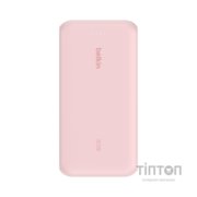 Батарея універсальна Belkin 20000mAh, 30W USB-C Pink (BPB024HQPK)