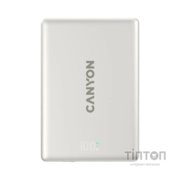 Батарея універсальна Canyon 5000mAh OnPower 500 PD20W Magnetic wireless MagSafe Grey (CNS-CPB500G)