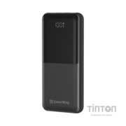 Батарея універсальна ColorWay 10 000 mAh PD/22.5W, QC/3.0, LCD, Black (CW-PB100LPB3BK-PDD)