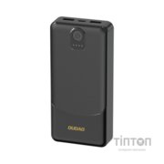 Батарея універсальна Dudao 10000mAh K10 12W, 2*USB-A, USB-C(IN), Black (6977196682164)