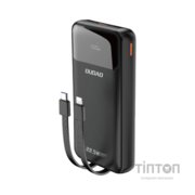 Батарея універсальна Dudao K15Pro 20000mAh PD/22.5W, QC, with built-in cables, Black (6977196682430)