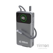 Батарея універсальна Dudao K31Pro 20000mAh 45W PD, QC, with built-in USB-C/Lightning cables (6977196682010)