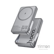 Батарея універсальна HOCO 10000mAh Sunlight PD/20W Magnetic with stand Metal Grey (Q36A / 714987)