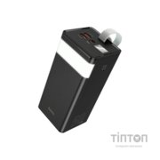 Батарея універсальна HOCO 50000mAh Powermaster PD/20W, QC/22.5W, Lamp, Black (J86A / 714738)