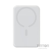 Батарея універсальна JOYROOM Magnetic Wireless 10000mAh 20W PD, QC, USB-C In/Out White (JR-W020 / 6941237119698)
