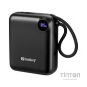 Батарея універсальна Sandberg 10000mAh PD/3.1/20W, QC/3.0, USB-C In/Out, with 2 cables USB-C (421-26)