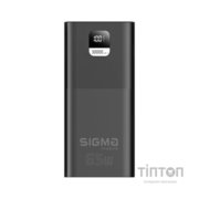 Батарея універсальна Sigma X-power SI30A6QLX 30000mAh, PD/65W, LED, cable 100w, black (4827798835111)