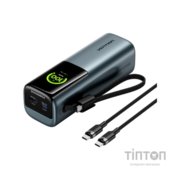 Батарея універсальна Vention 27000 mAh 200W Gray TFT Display Type (FKGH0)