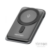 Батарея універсальна Vention Magnetic Wireless 10000mAh 20W PD USB-C In/Out, QI-15W Black (FHNB0)
