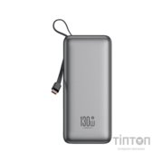 Батарея універсальна XO 20000mAh 130W, PD, QC (XO-PR268_grey)