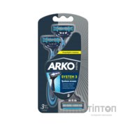 Бритва ARKO T3 System потрійне лезо 3 шт. (8690506489212)