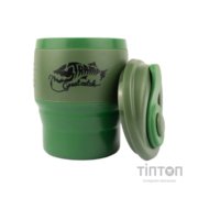 Чашка туристична Tramp силіконова з кришкою 350мл Оливкова (UTRC-082-olive)
