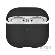 Чохол для навушників Uniq Lyden DS AirPods 4 Dallas Black (8886463691328)