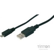 Дата кабель DIGITUS Micro USB2.0, type B, 1.8 m (AK-300110-018-S)