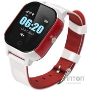 Смарт-годинник GoGPS К23 white/red Детские телефон-часы с GPS треккером (K23WHRD)