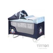 Дитячий манеж Bertoni/Lorelli SAN REMO 2L ROCKER (blue bear)