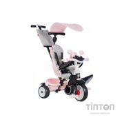 Дитячий велосипед Smoby Бебі Драйвер. Рожева перлина" з козирком, металевий (7600741504)