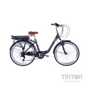 Електровелосипед Dorozhnik 26" eLUX Vbr FR рама-17" 36B 13А*г 500Вт 2026 темно-сірий (ELB-D-26-292)