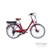 Електровелосипед Dorozhnik 26" eRUBY DD FR рама-17" 36B 13А*г 500Вт 2026 бордовий (ELB-D-26-301)
