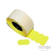Етикет-стрічка Aurika 26х12 yellow (2612Y)