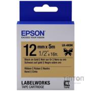 Етикет-стрічка EPSON Labelworks LK-4KBK Blk/Gold (C53S654001)