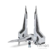 Фігурка Star Wars Medium Vehicle Транспорт та фігурка Kom''rk-Class Mandalorian Starfighter 12.5см (SWJ0019)