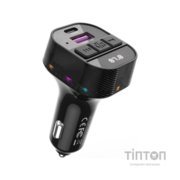 FM модулятор XO BCC17 Car Charger Smart Bluetooth Dual Port PD 30W Чорний (BCC17.black)