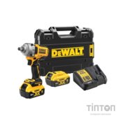 Гайковерт DeWALT ударний 18 В XR Li-lon, 2x5Ah, безщітковий, 812 Нм, TSTAK (DCF891P2T)