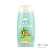 Гель для душу Voi Kiwi Scrub & Wash Natural Fruit Seeds Whitening Effect 400 мл (8681608226126)