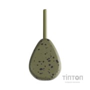 Грузило Brain In-Line Flat Lead 110g 2шт/уп Green (1858.32.07)