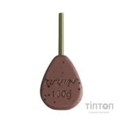 Грузило Brain In-Line Flat Lead 130g 2шт/уп Brown (1858.32.19)