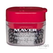 Грузило Maver набір Pallini Supercalibrati Teneri 0 (0.347g) (1300.36.05)