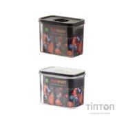 Харчовий контейнер Herevin Canister-Vacuum Lid-White-Black вакумна кришка 1.2 л (161179-000)