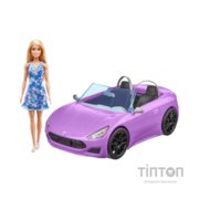 Ігровий набір Barbie Бузковий кабріолет мрії з лялькою Barbie (HBY29)