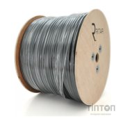 Кабель коаксиальный Ritar (B305-RG690CCA+2x0.5mm CU/03245) катушка 305 м, черный