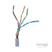 Кабель мережевий UTP 305м, cat.5e, CU, 4*2*0,51, PVC, indoor, grey GEAR (GEC-UTPCU051305)