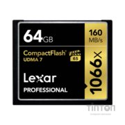 Карта пам'яті Lexar 64GB Compact Flash 1066x Professional (LCF64GCRB1066)
