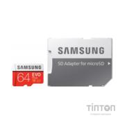 Карта пам'яті Samsung 64GB microSDXC class 10 UHS-I U1 Evo Plus V2 (MB-MC64HA/RU)