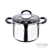 Каструля MasterPro Foodies collection висока з кришкою 9,5 л (BGMP-1506-BK)