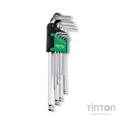 Ключ Toptul шестигранний дюймовий з кулею 1/16"-3/8" 9шт. (GBAL0901)