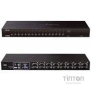 Комутатор KVM D-Link KVM-450 16 портів, PS/2, USB