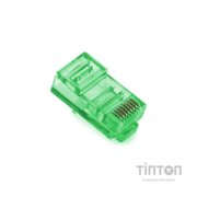 Коннектор RJ 45 Merlion (RJ45ML-GR/09051) Cat. 5 UTP, Green, 100 шт/уп