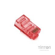 Коннектор RJ 45 Merlion (RJ45ML-RD/05357) Cat. 5 UTP, Red, 100 шт/уп