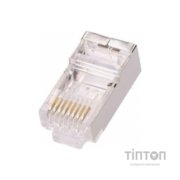 Коннектор RJ 45 Pipo (PPRJ45-FTP/01003) Cat. 5 FTP, 100 шт/уп