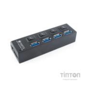 Концентратор GEMBIRD UHB-U3P4-22 4xUSB3.0 + БП (UHB-U3P4-22)